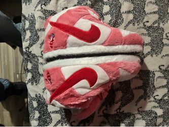 Pink dunk Sneaker Plush Slippers