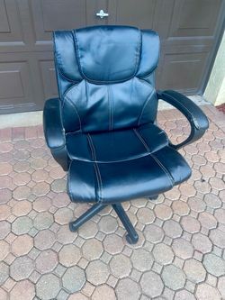 Black Leather Office Chair