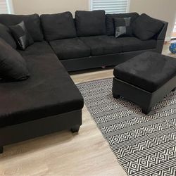 Grab It Now😍💥 Brand new black sectional sofa/Couch 