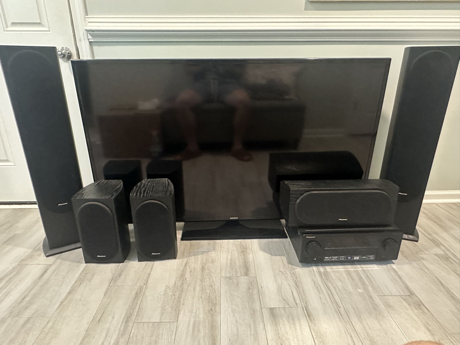 Pioneer Speakers, Pioneer Receiver, Samsung TV