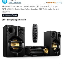 New Stereo System With Speakers And Remote Control 140.00