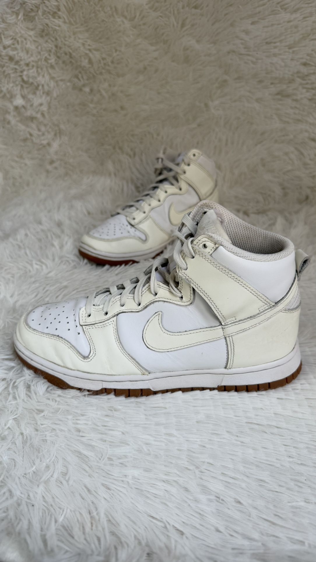 NIKE Dunk Hi Rebel leather high top retro casual sneakers women's