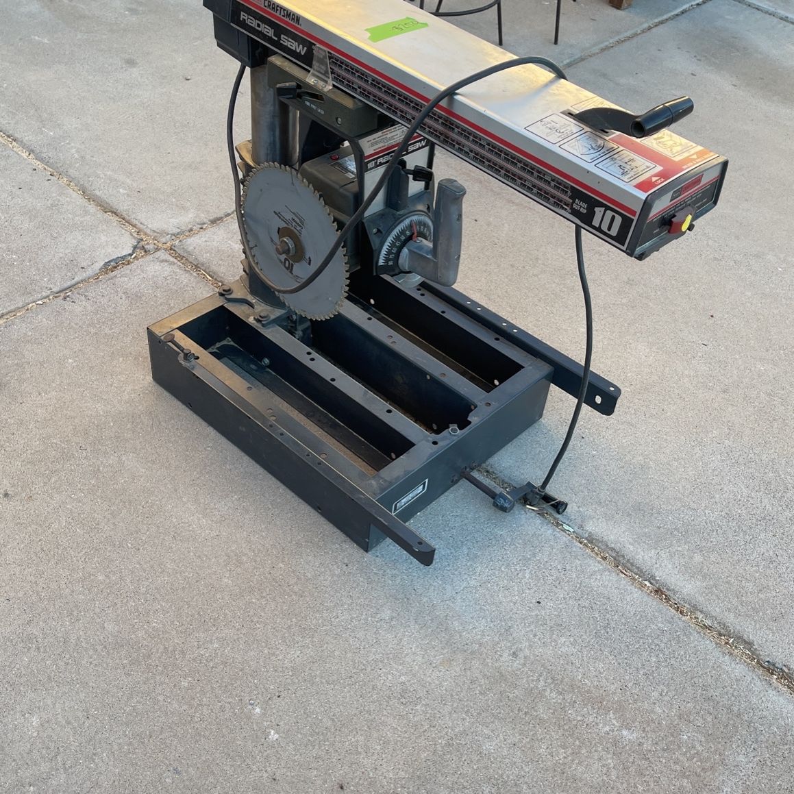 Radial Arm Saw 10”