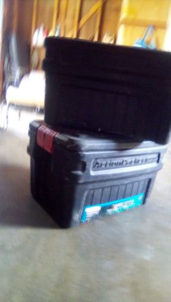 Rubbermaid Action Packer Storage Box - Black - 8 Gallon, 8 Gallon