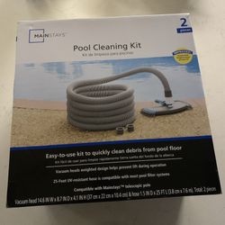 Mainstays Pool Vacuum 2-Piece Kit 