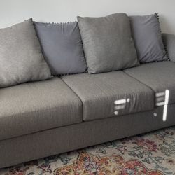 96” Gray Sofa – Like New