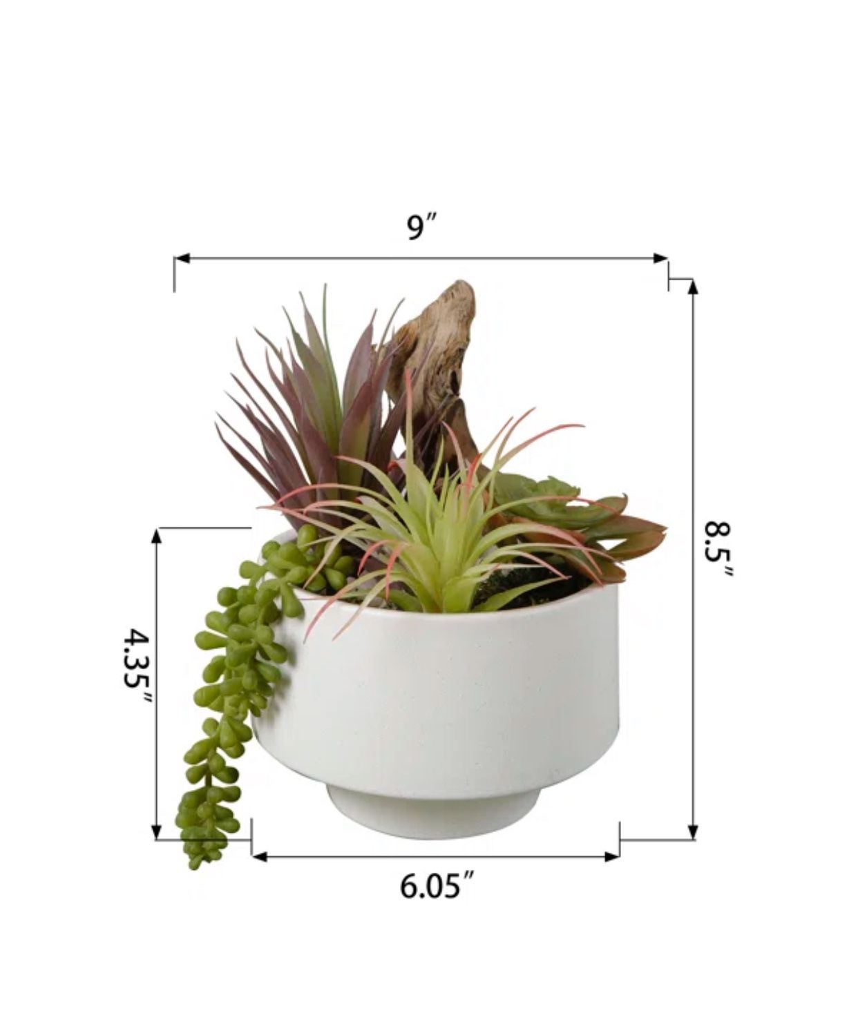 Faux Succulent in Ceramic pot