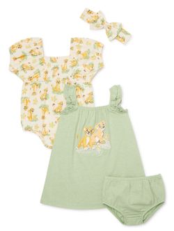 Disney The Lion King Baby Girl 4 Piece Outfit