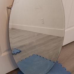 Oval Bath Mirror with Medicine Cabinet $25