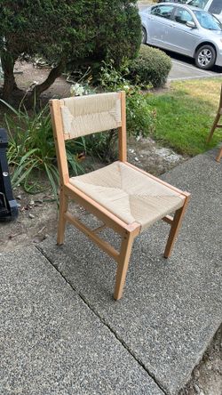 Free - 4 matching wood chairs