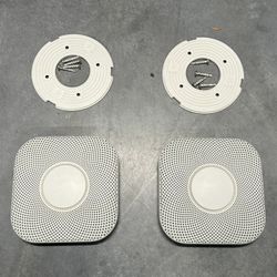 Google Nest Protect (2nd Gen) – Smoke & CO Detectors (Set of 2) – Excellent Condition