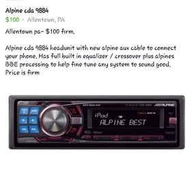 Alpine headunit