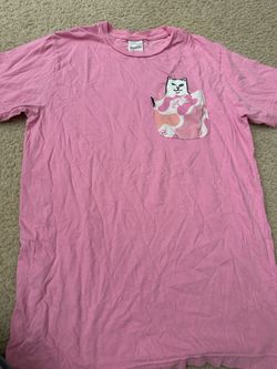 Pink cat t shirt Size small