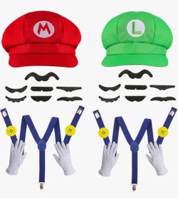 Mario and Luigi Costume Accessory Set