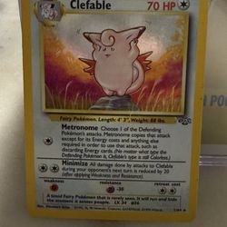 Clefable jungle  Holo Pokemon 