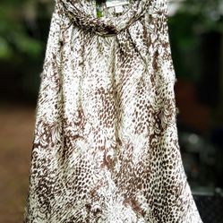 Ladies Sleeveless Animal Print Blouse