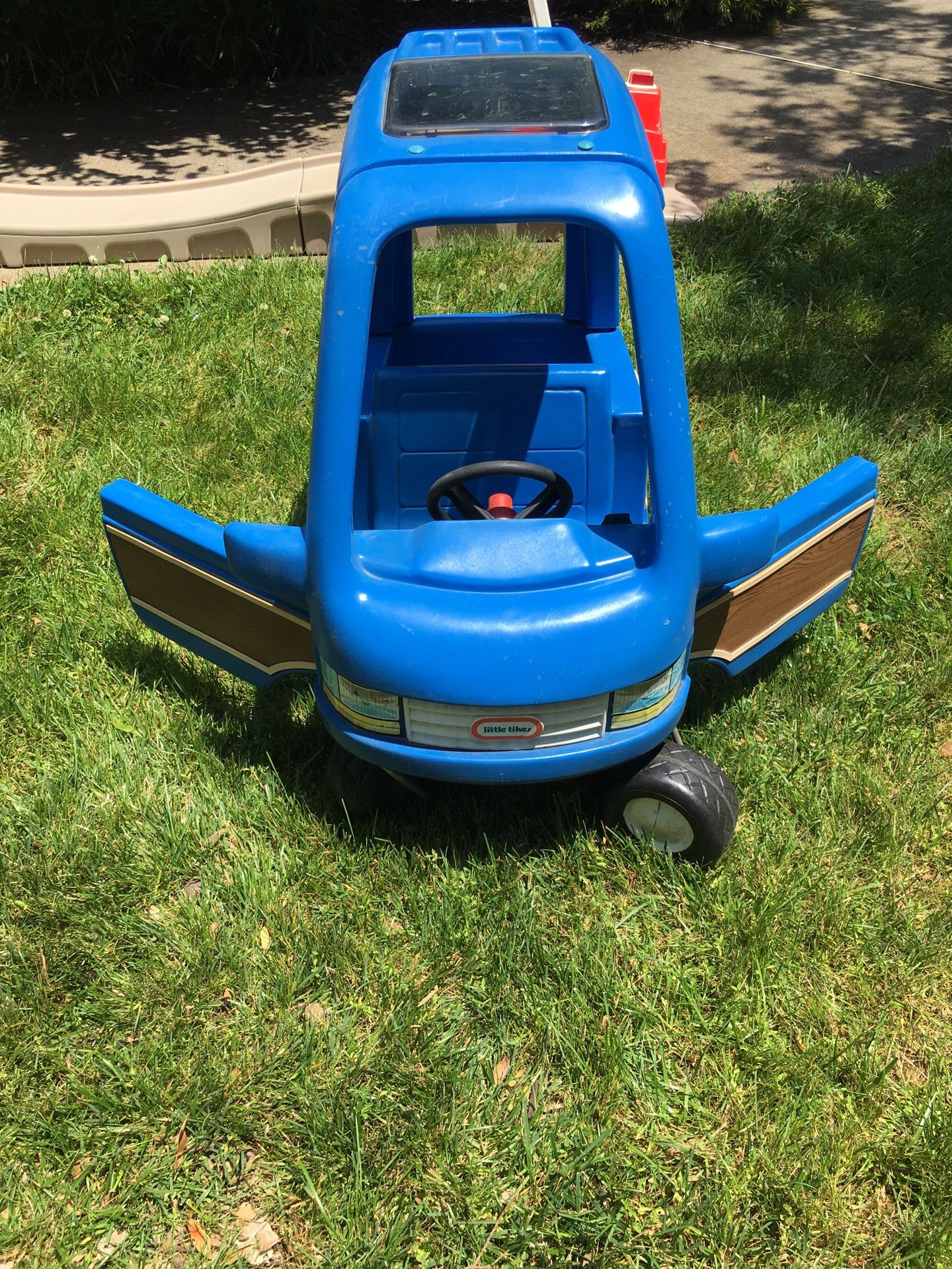 Vintage little tikes woody foot pushed mini van
