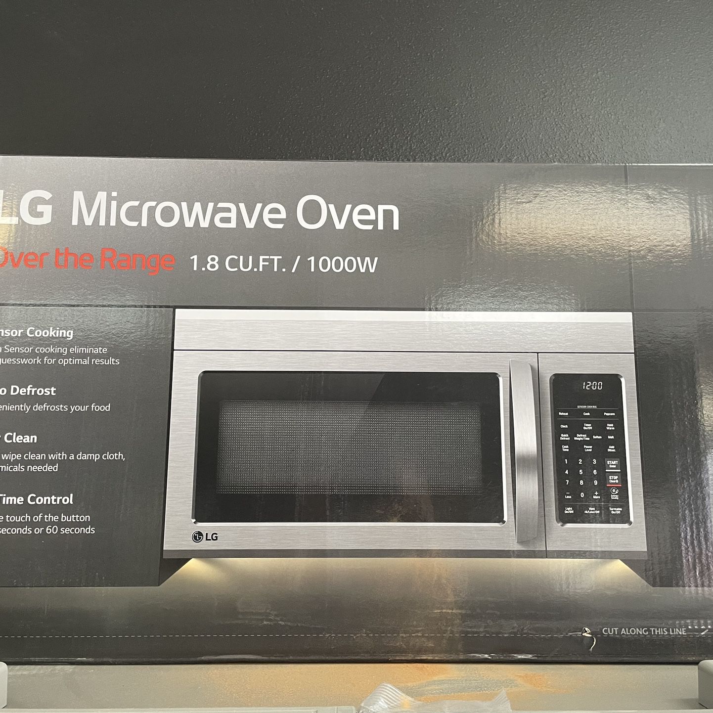 Lg 30” Wide Over The Range Microwave In Stainless Steel 