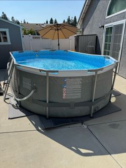 Complete Bestway 16x10 Above Ground Pool Package – Pool, Ladder, Pump, Chemicals & Accessories”