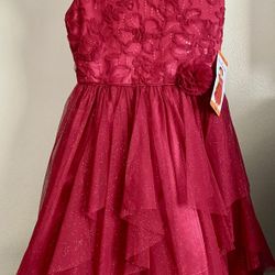 New Girls Red Dress     Size 12 $10