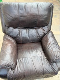 Leather recliner