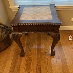 Wood Chess Table 