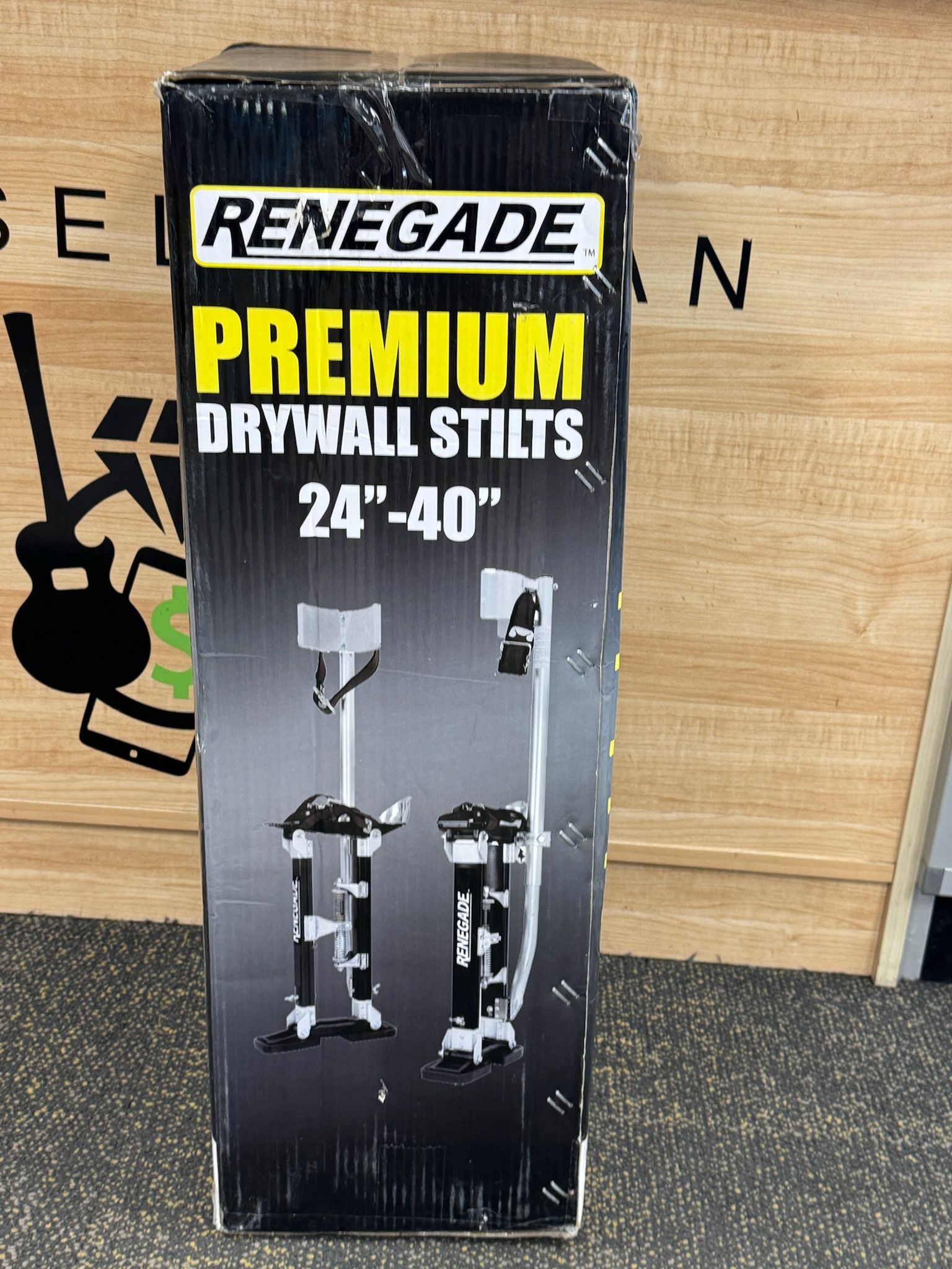 RENEGADE Drywall Stilts - 24-40" Adjustable Height