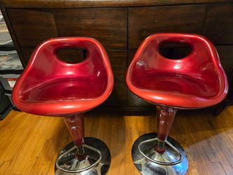 Bar stools, Burgundy