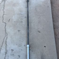 Olympic weight bar with clips