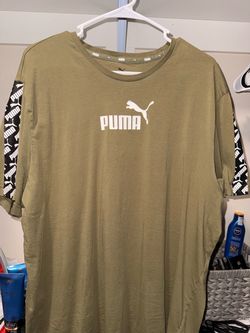 Puma Men's Graphic T-Shirt Olive Green