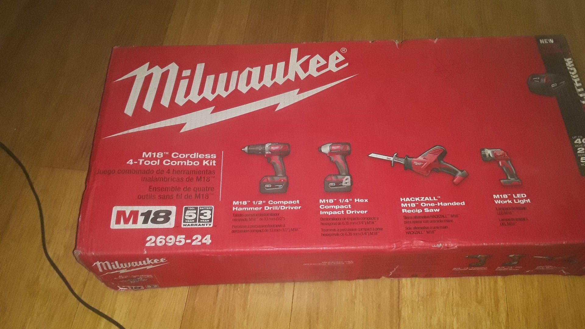 Milwaukee M18 cordless 4-tool combo kit