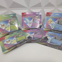Pokemon Prismatic Evolutions 3-pack tech stickers