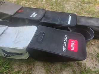 Grass catcher bags for lawn mowers