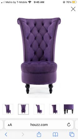 Purple Throne Chair