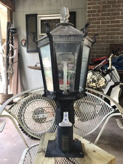 Vintage Gas Post Lantern