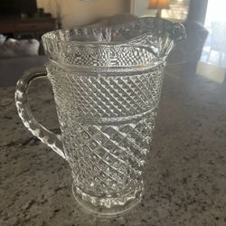Anchor Hocking Wexford Glass Pitcher