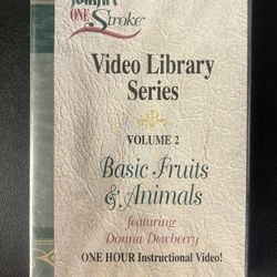 FolkArt One, Basic Fruits And Animals, Vol 2, W/Donna Dewberry (DVD, 2006) New