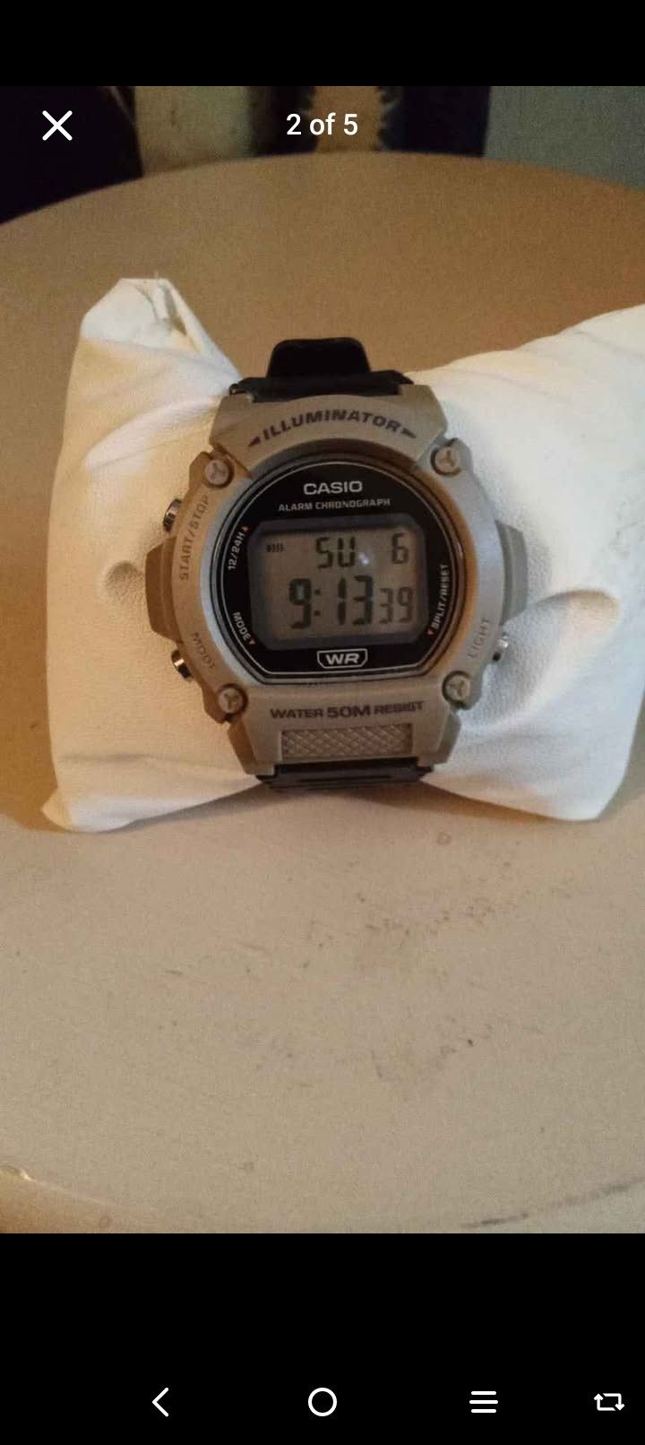 Casio Illuminator Water 50M Resist Stainless Steel Back Watch New