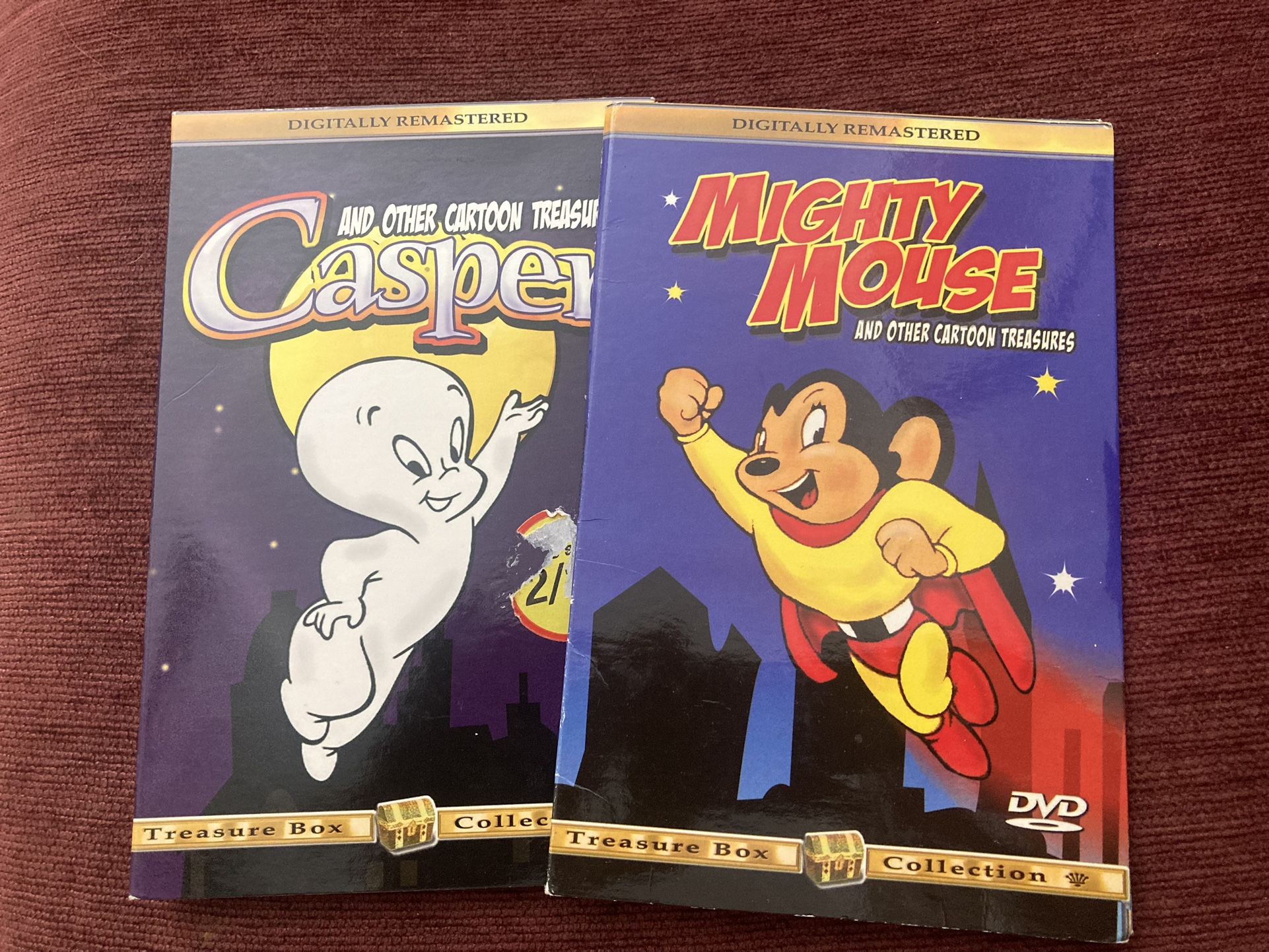 Casper Unopened And Mighty Mouse DVDs