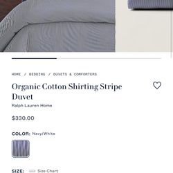 Ralph Lauren Twin Duvet Cover