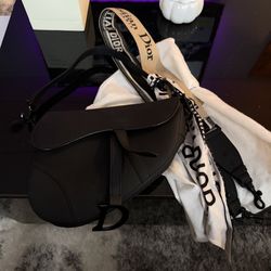 Black Dior Saddle Bag 