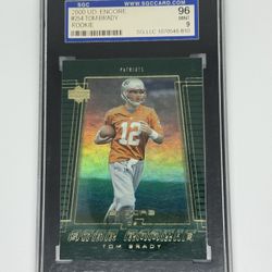 2000 Upper Deck Encore - Tom Brady #254 Rookie 96 Mint 9