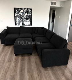Black sectional