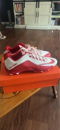12.5M Nike Alpha Football Cleats Red and White