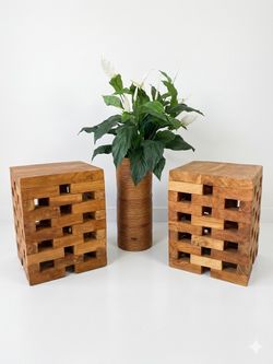 teak side tables