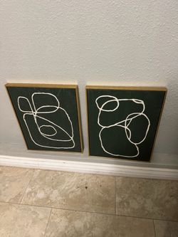 abstract framed art