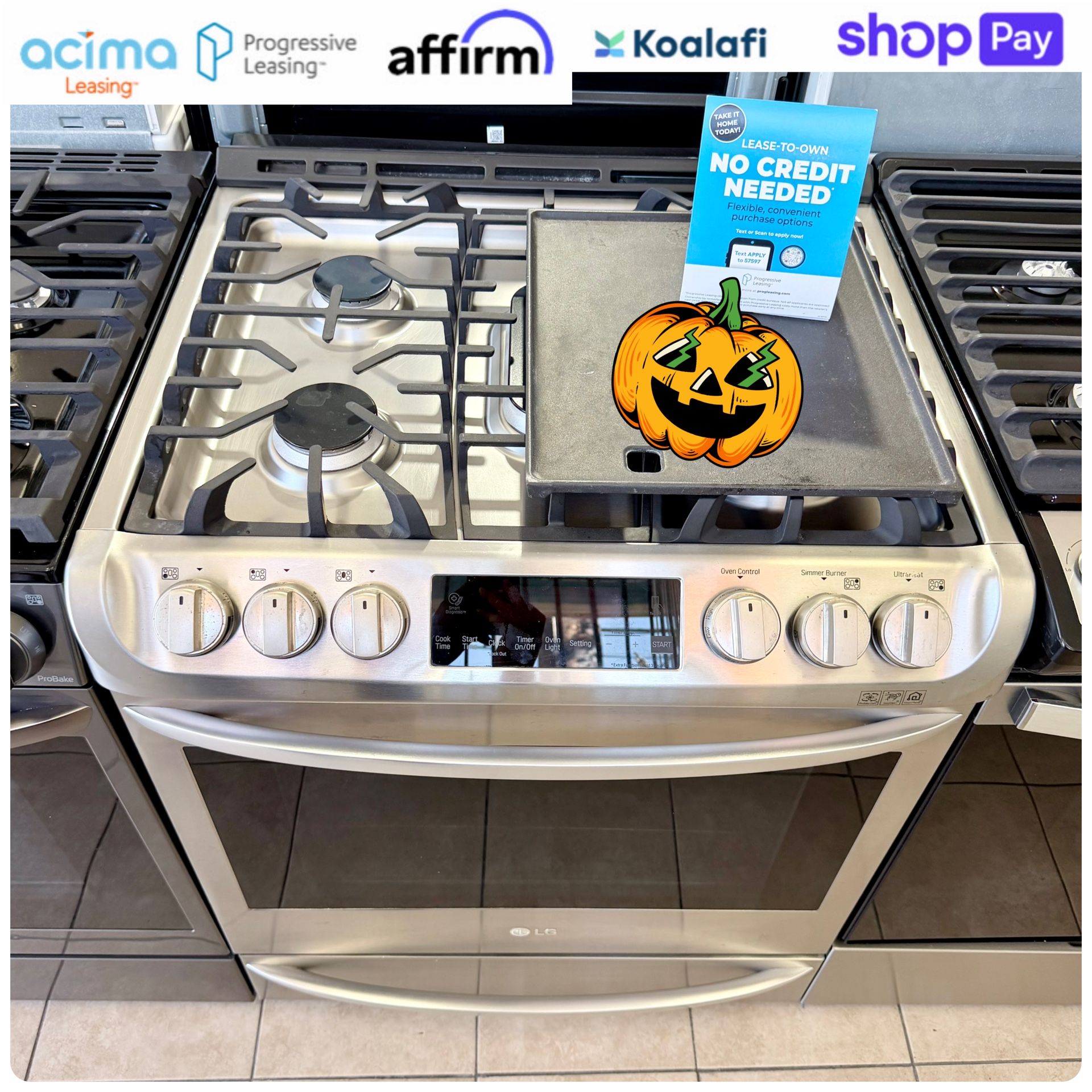 LG SLIDE IN OVEN FINANCING AVAILABLE NO CREDIT NEEDED