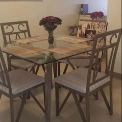 Table/4 Chairs  (Missing Glass Top)