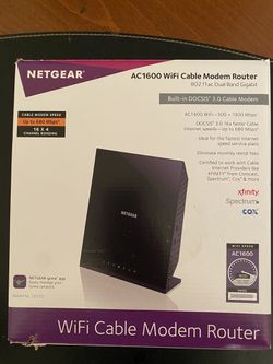 NetGear WiFi cable modem/Router ac1600