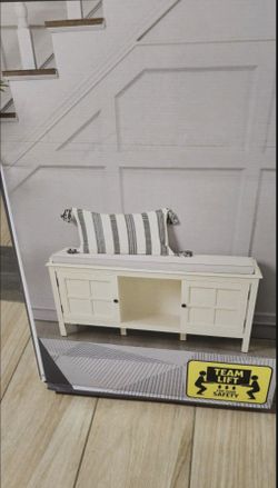 White bench brand New In Box 